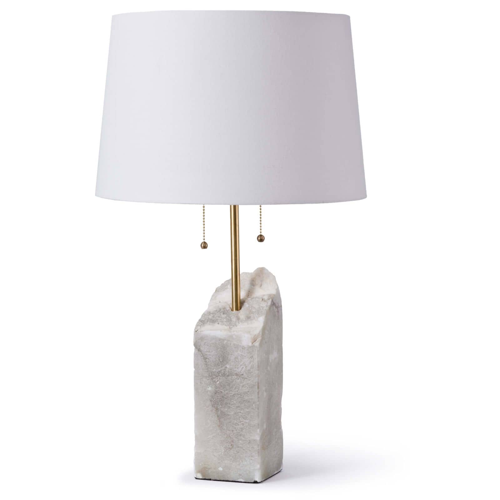 Regina Andrew Square Raw Alabaster Table Lamp