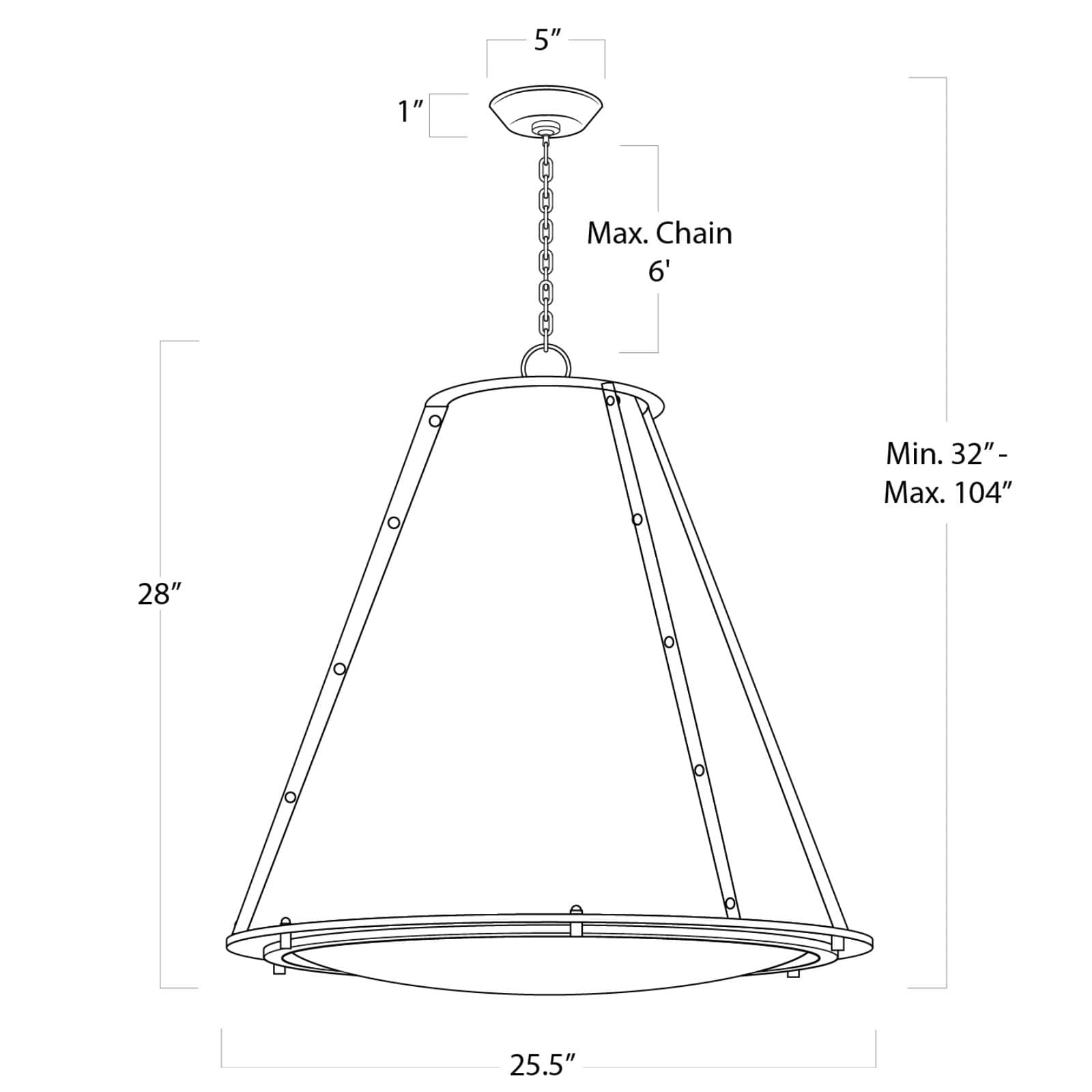 Regina Andrew French Maid Chandelier Large (White and Natural Brass)