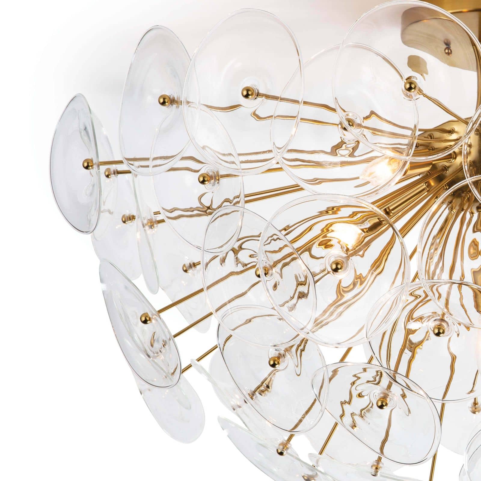 Regina Andrew Poppy Glass Semi Flush Mount (Clear)