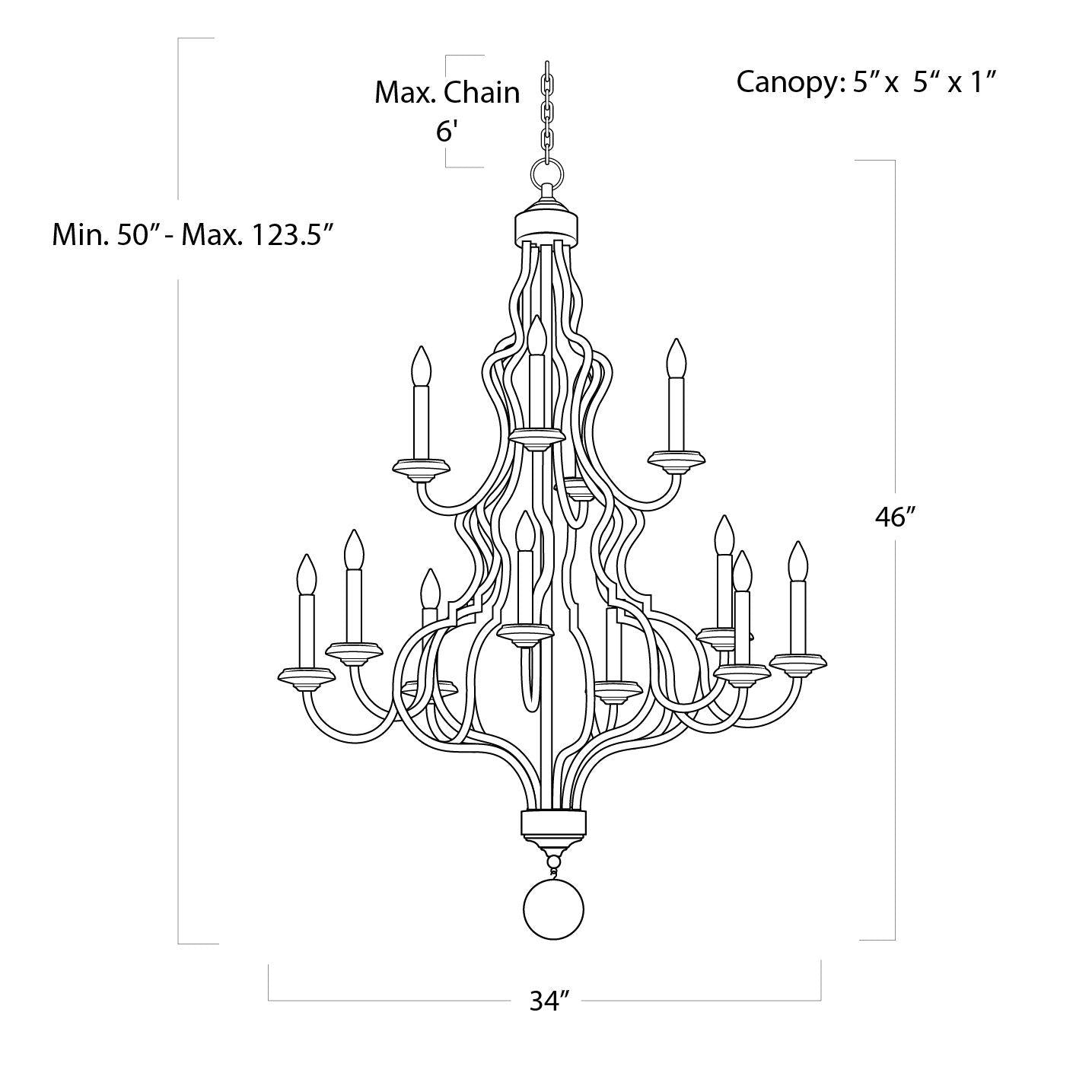 Regina Andrew Jute Chandelier