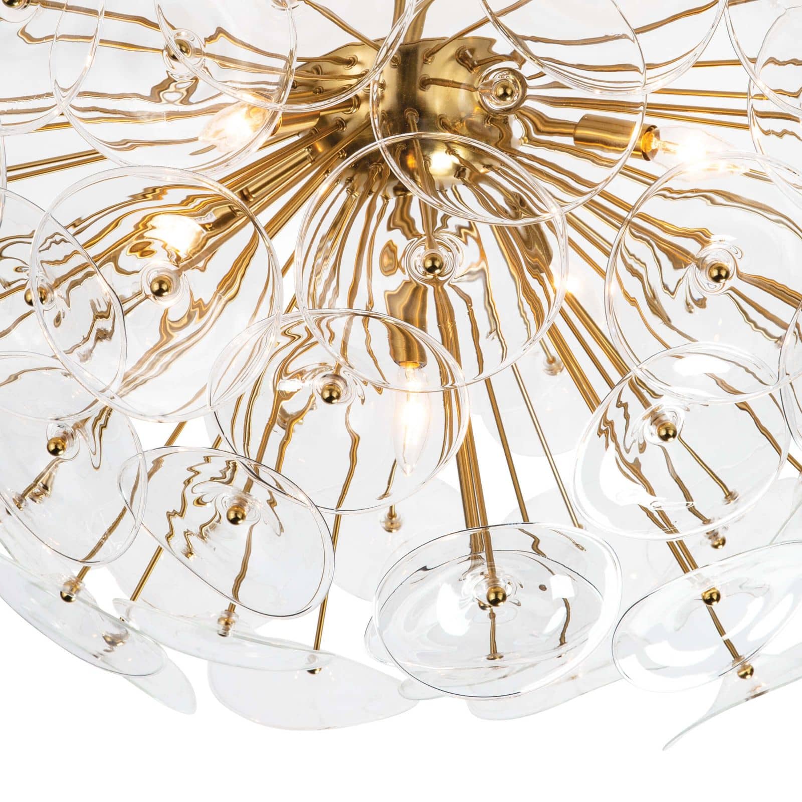 Regina Andrew Poppy Glass Semi Flush Mount (Clear)