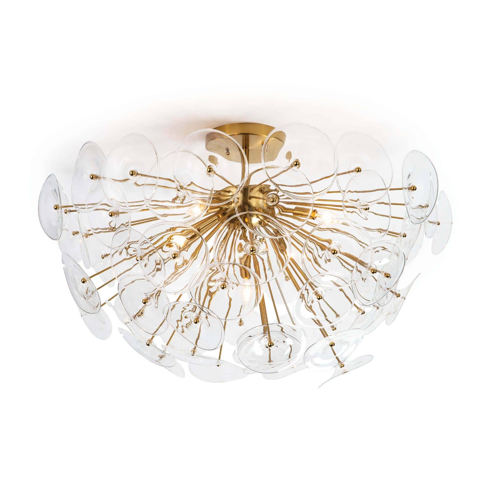 Regina Andrew Poppy Glass Semi Flush Mount (Clear)