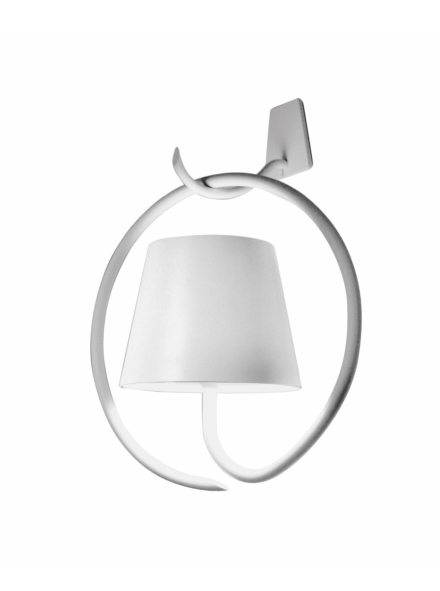 Zafferano America Poldina Wall Lamp w/ Bracket Cordless Lamps Zafferano America White  