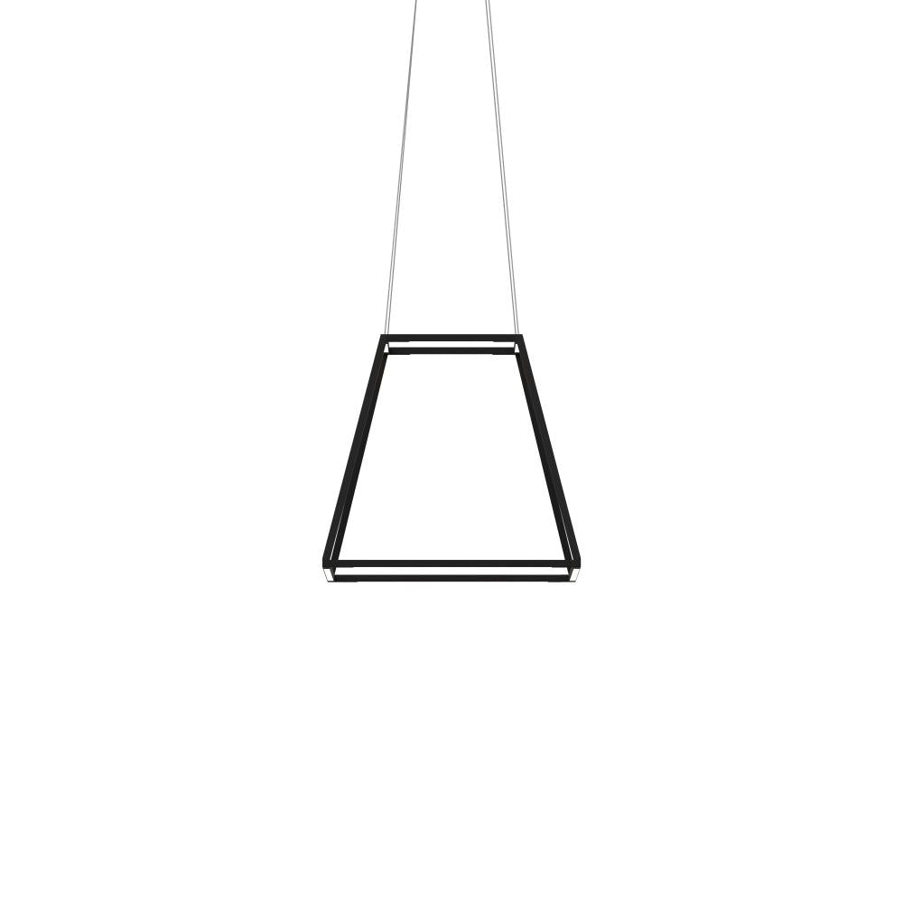 Koncept Inc Z-Bar Pendant Rise Small Square, Soft Warm, Matte Black, 18" x 18" x 17" ZBP-16-RS-SW-MTB-CNP